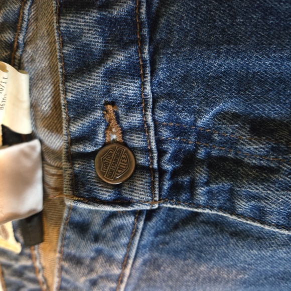 Harley Davidson Jeans Black Tag Boot Cut Women's 10 Tall - Picture 3 of 5